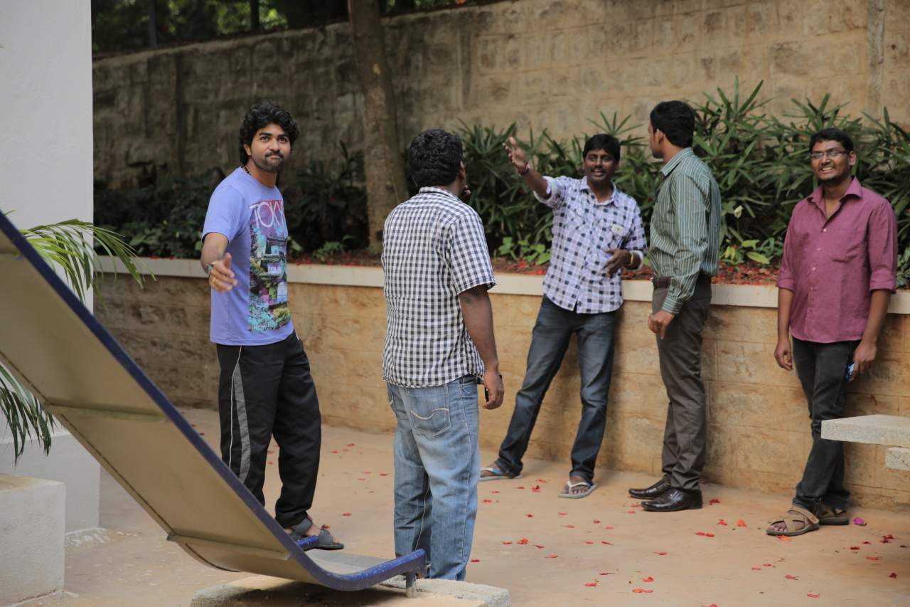 Director with actors